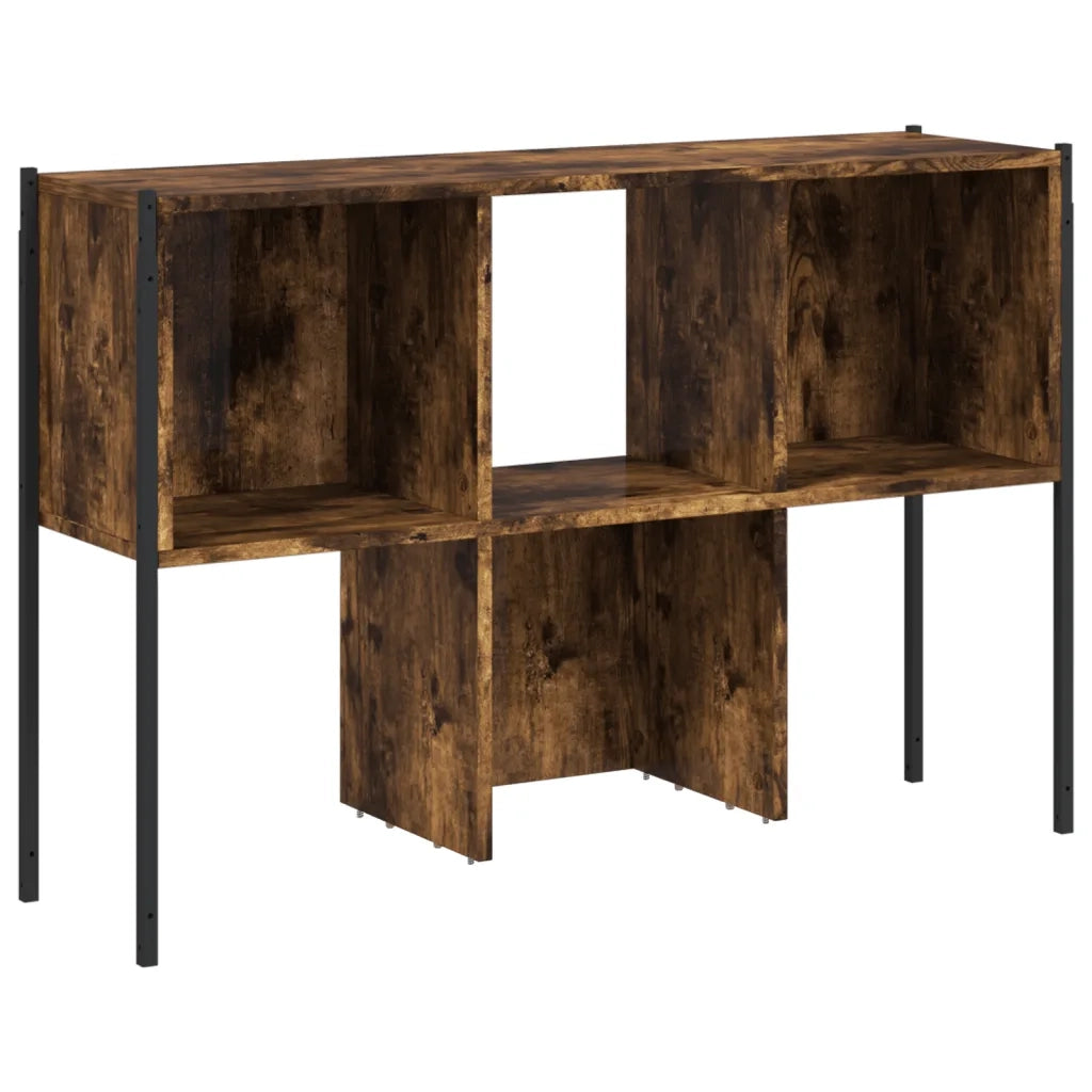 Libreria Rovere Fumo 102x28x172 cm in Legno Multistrato 3213659