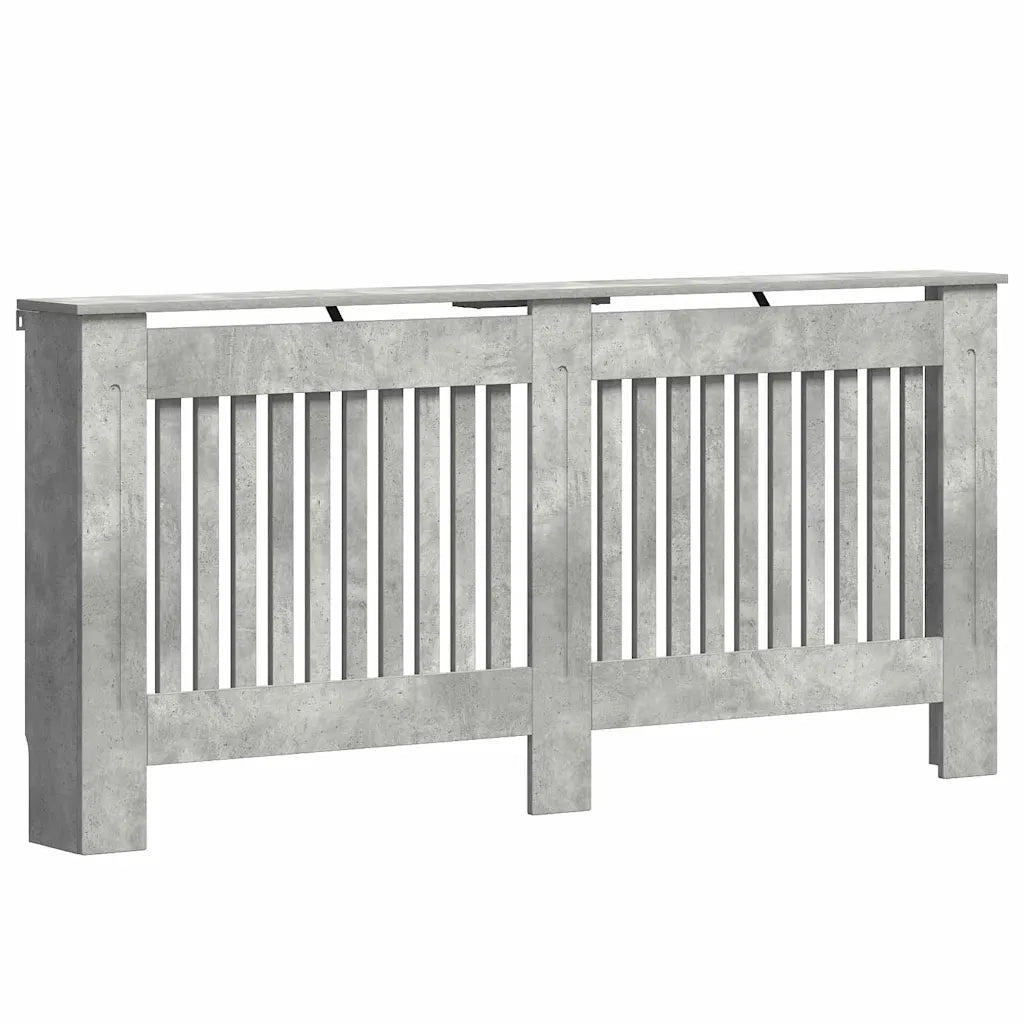 Copertura per radiatori Grigio cemento 172 x 19 x 81,5 cm 884072