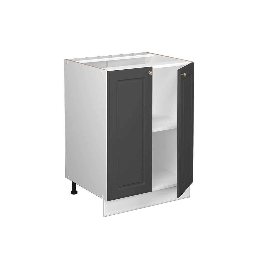 Mobiletto base cucina Fame-Line Oro-antracite rustico/Bianco 60 cm, PL Antracite Vicco