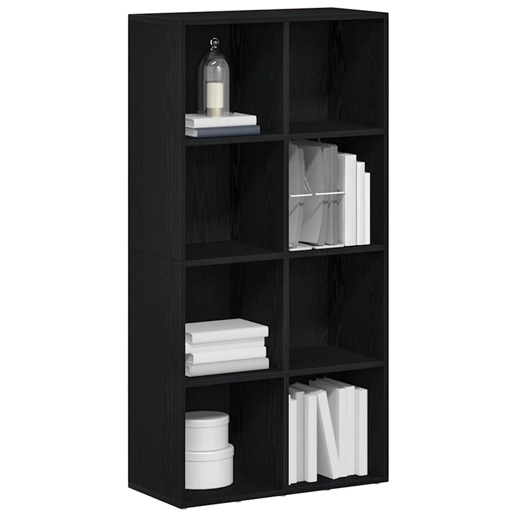 Libreria Rovere Nero 66x30x130 cm in Legno Multistrato 862397