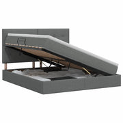 Letto con contenitore e materasso Grigio Scuro 140 x 200 cm 3459508
