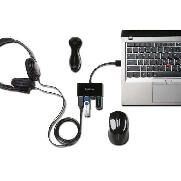 Kensington hub a 4 porte usb 3.0 uh4000 - nero - K39121EU