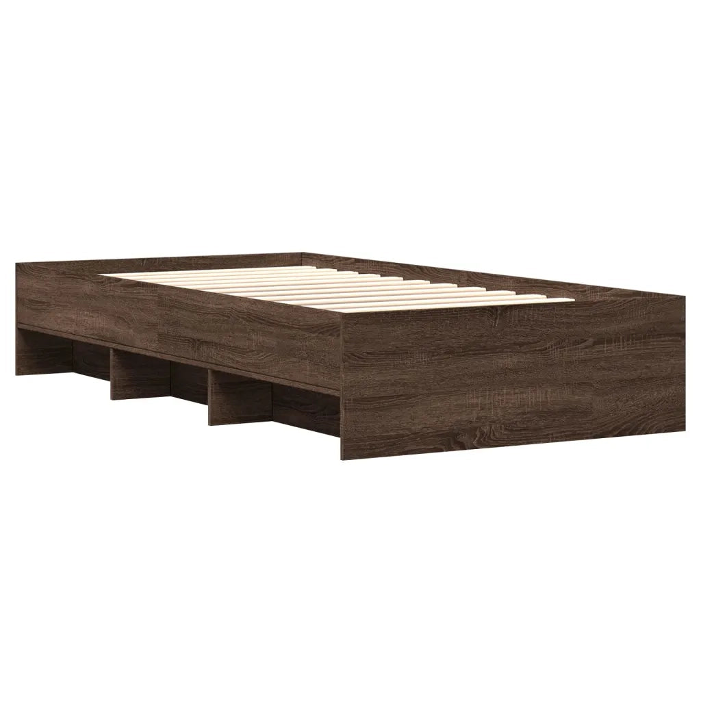 Giroletto senza Materasso Rovere Marrone 90x200cm in Truciolato 3295680