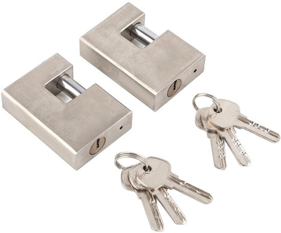 Chiusura a Serraggio Resistente all'Acqua e al Ruggine - 6 Chiavi - Alta Sicurezza - Peso Portante - Durata Lunga - Chiusura a Serraggio 

Specifiche tecniche: 
- Modello: Hangslot Zwaar 
- Capacità di serraggio: non specificato