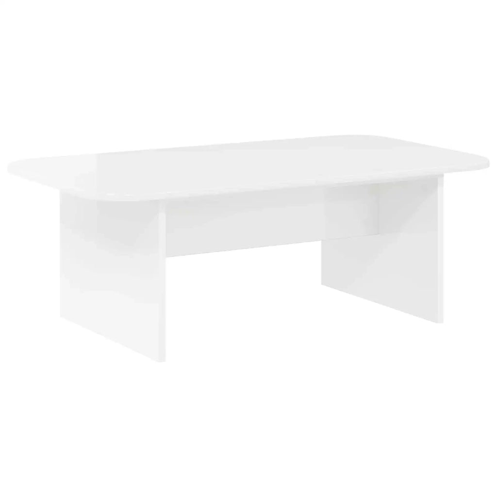 Tavolino da salotto Bianco Lucido 93 x 53 x 33 cm 891144