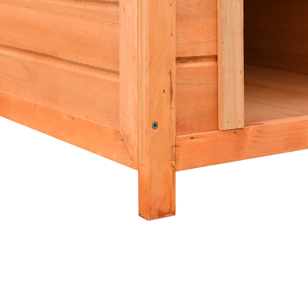 Cuccia per Cani in Legno Massello di Pino e Abete 72x85x82 cm CFW6789488