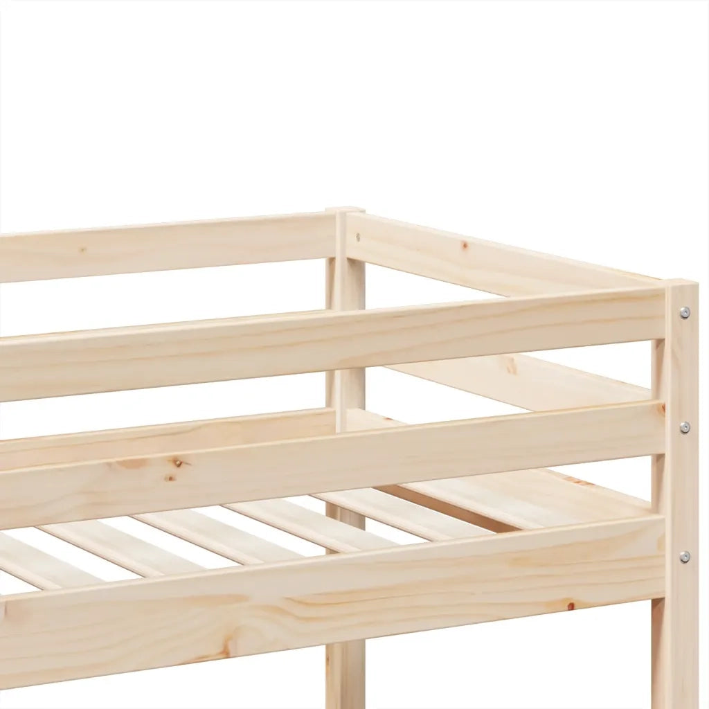 Letto singolo | Letto per adulti | Letto a Castello 75x190 cm in Legno Massello di Pino