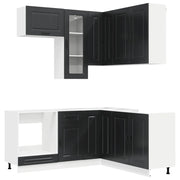 Unità Cucina KALMAR 8 pcs Nero Legno ingegnerizzato 3438382