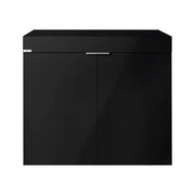 AqPet Cabinet 90 Supporto per Acquari in Legno 90x50x80h Colore: Nero