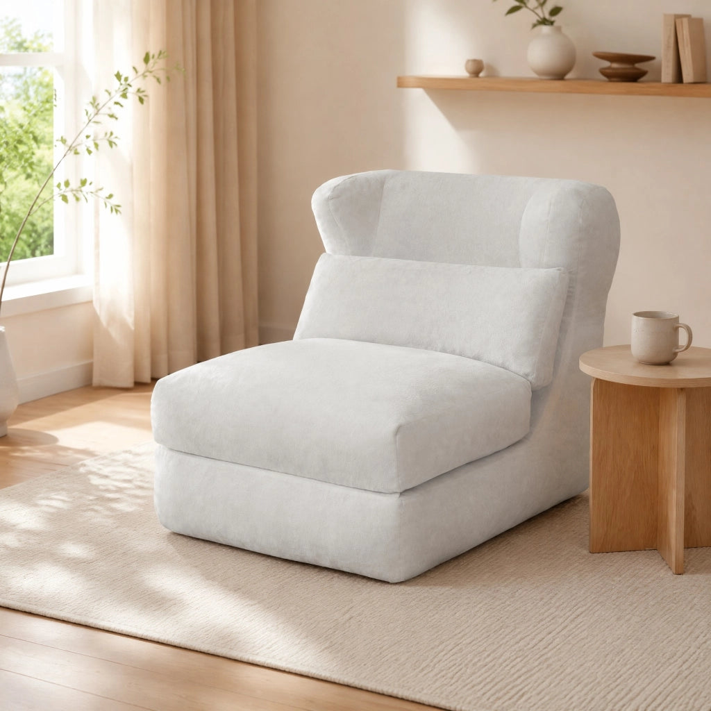 Poltrona bianca multifunzione dal design unico