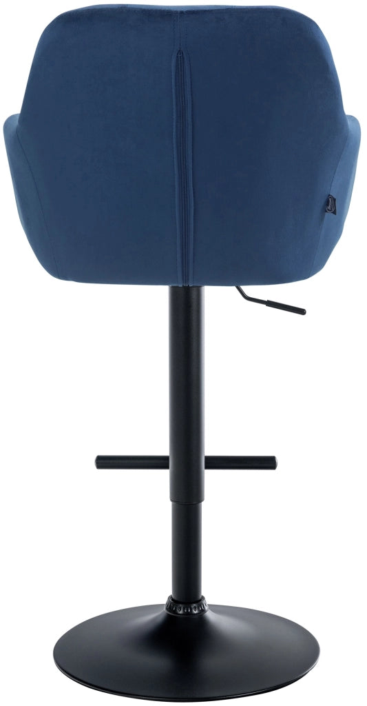 Barhocker Natoma Samt schwarz