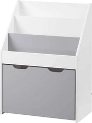 Cassa per Libri per Bambini - 3 Comparti di Stoccaggio - Materiale MDF - Dimensioni 55 x 28 x 69,5 cm