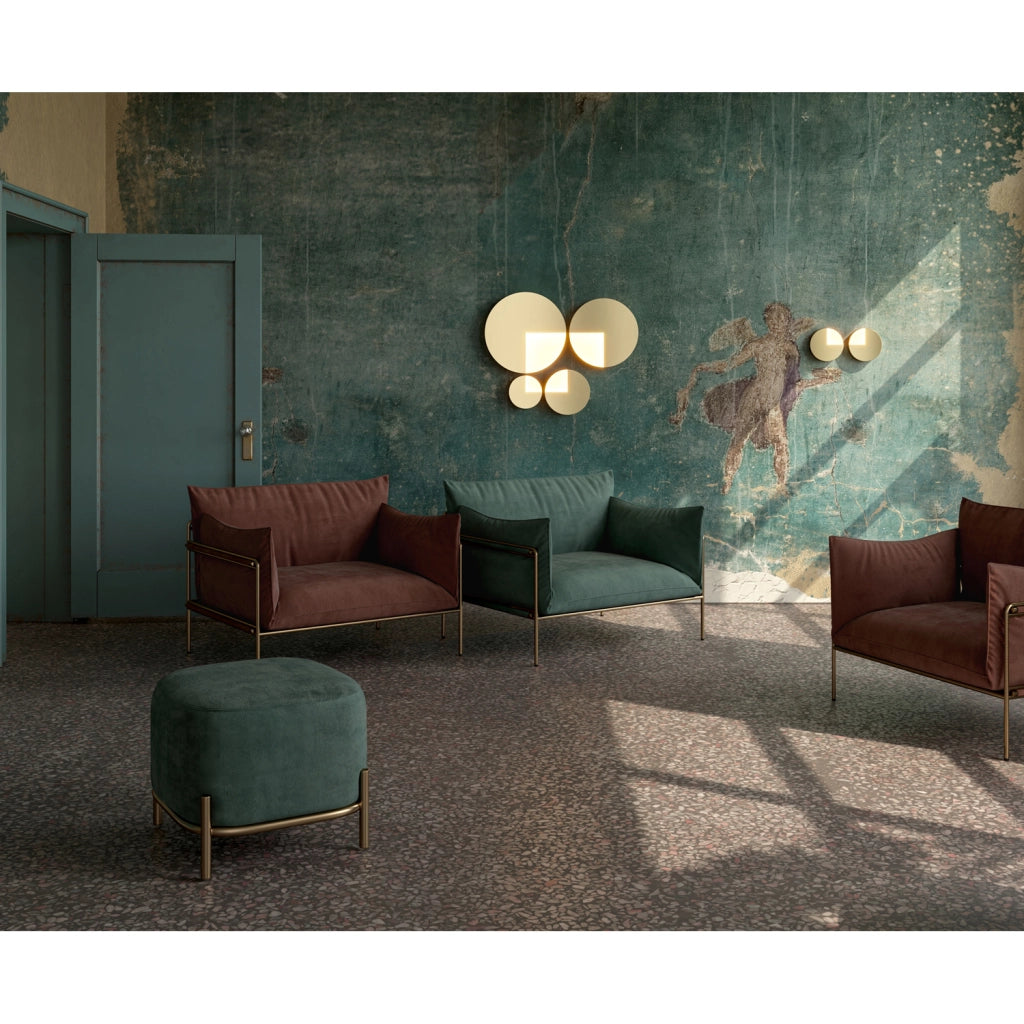 Maytoni Applique contemporanea Jupiter 1 luce LED integrato ottone alluminio