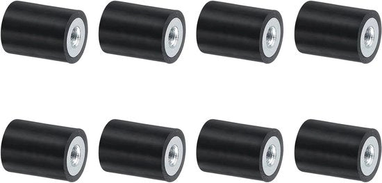 8 pezzi di supporti a gomma per isolamento vibratorio M5 a viti a 15 x 20 mm - sostituisce i supporti anti-vibrazioni - blocco di base Silentblock