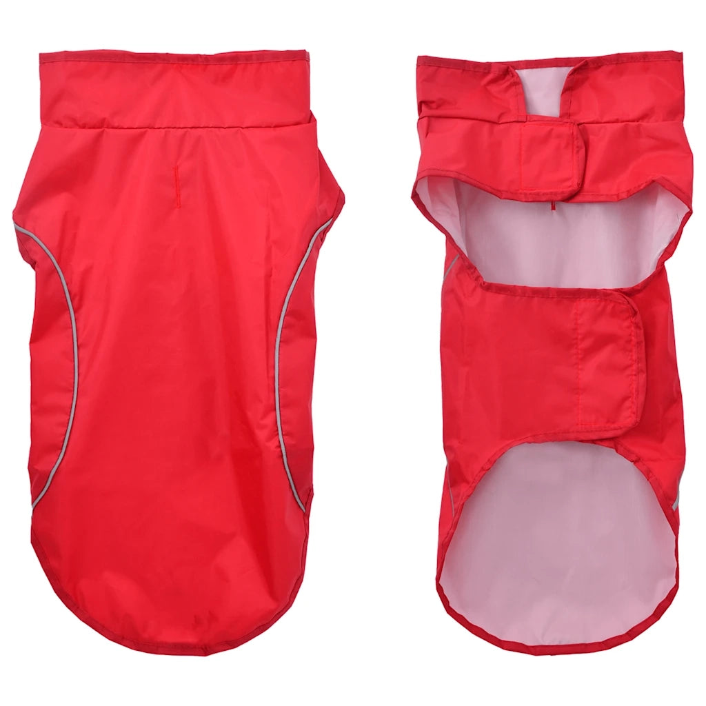 Impermeabile per Cani con Strisce Riflettenti Poliestere M CFW5820925