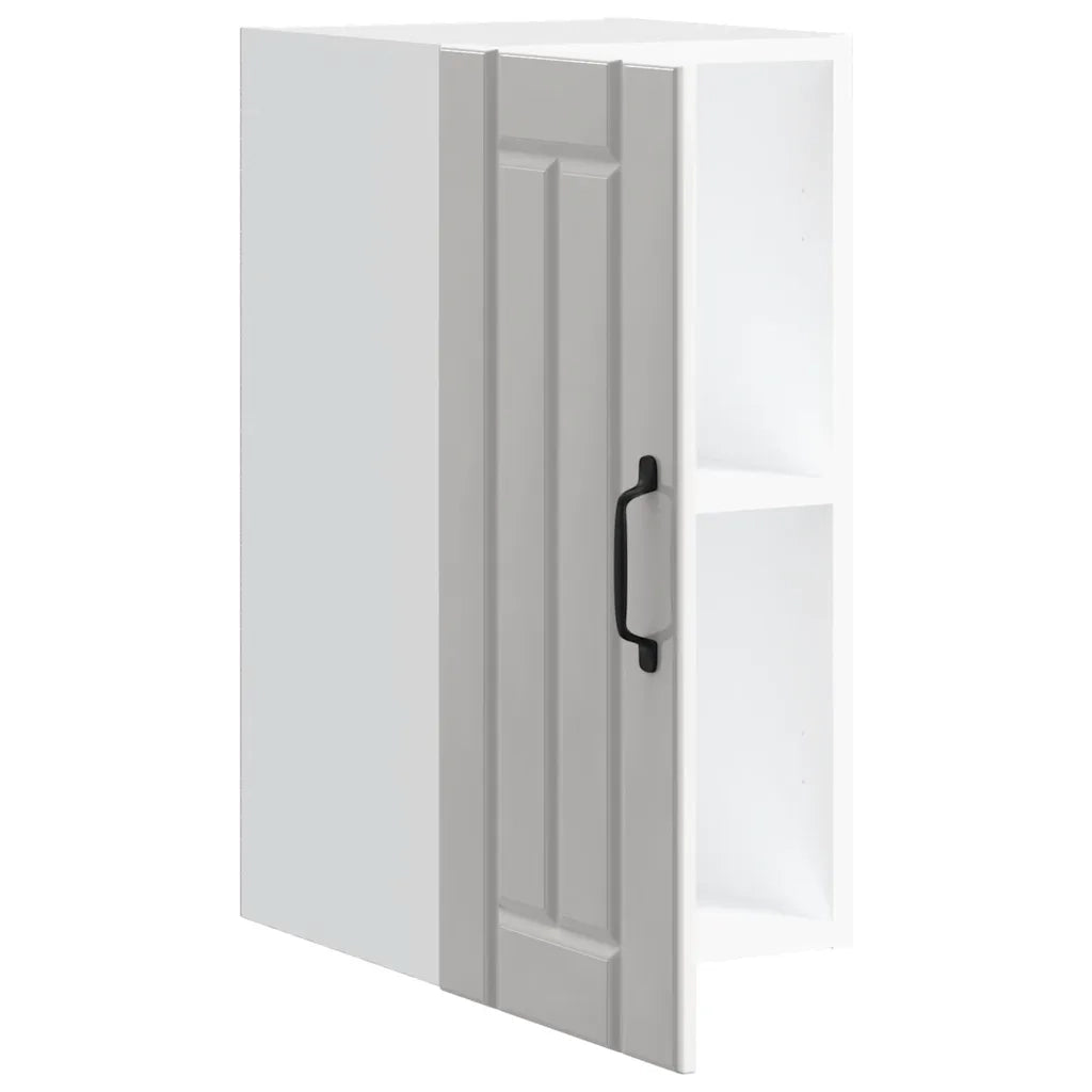 Pensile da Cucina-Mobile Cucina da Parete Lucca Bianco Lucido in Legno Multistrato 526244