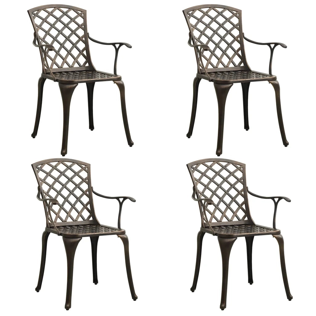 Set da Bistrot 5 pz in Alluminio Pressofuso Bronzo 3070607