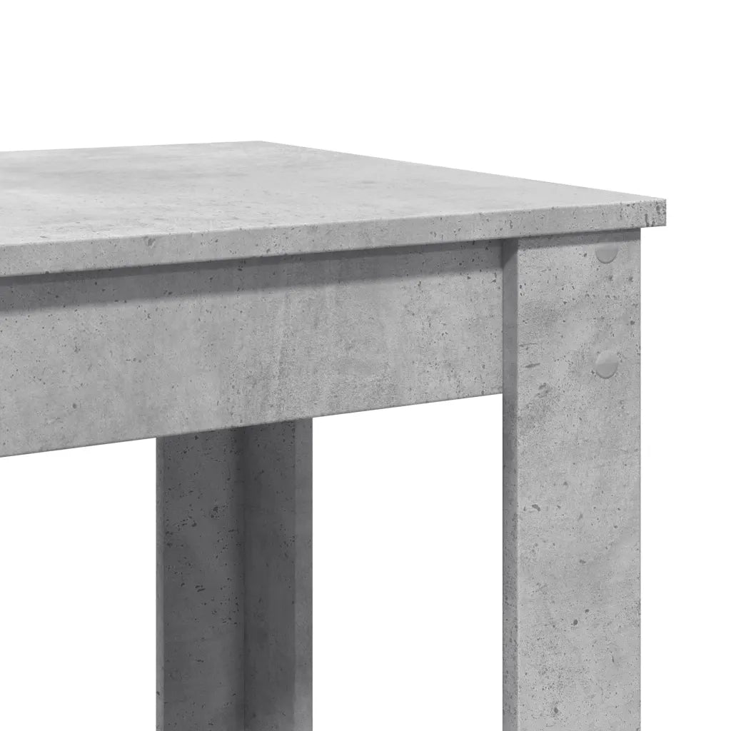 Tavolo da Bar Grigio Cemento 51x50x103,5cm in Legno Multistrato