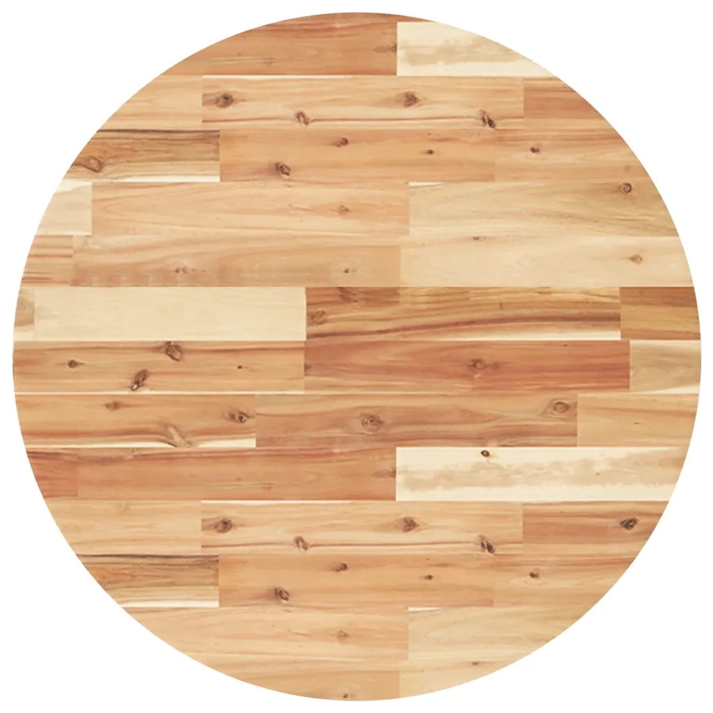 Piano Tavolo | Superficie Tavolo | Piano Scrivania Rotondo ?70x2 cm in Legno Massello di Acacia