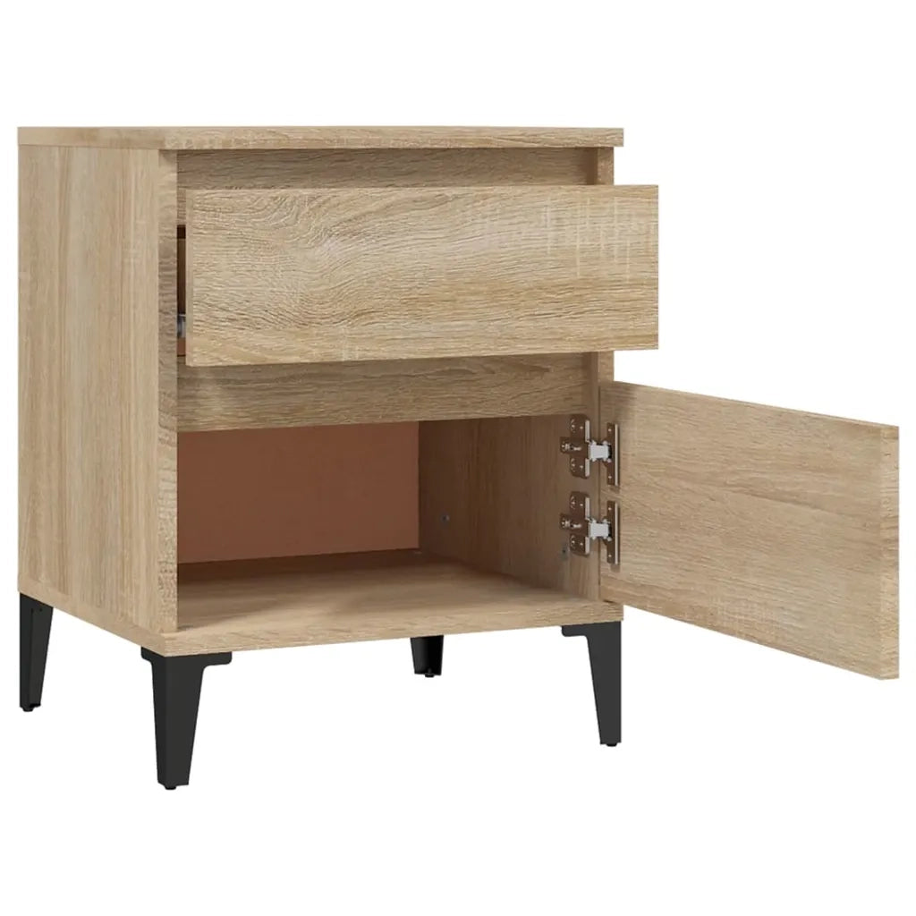 Comodini 2 pz Rovere Sonoma 40x35x50 cm 821849