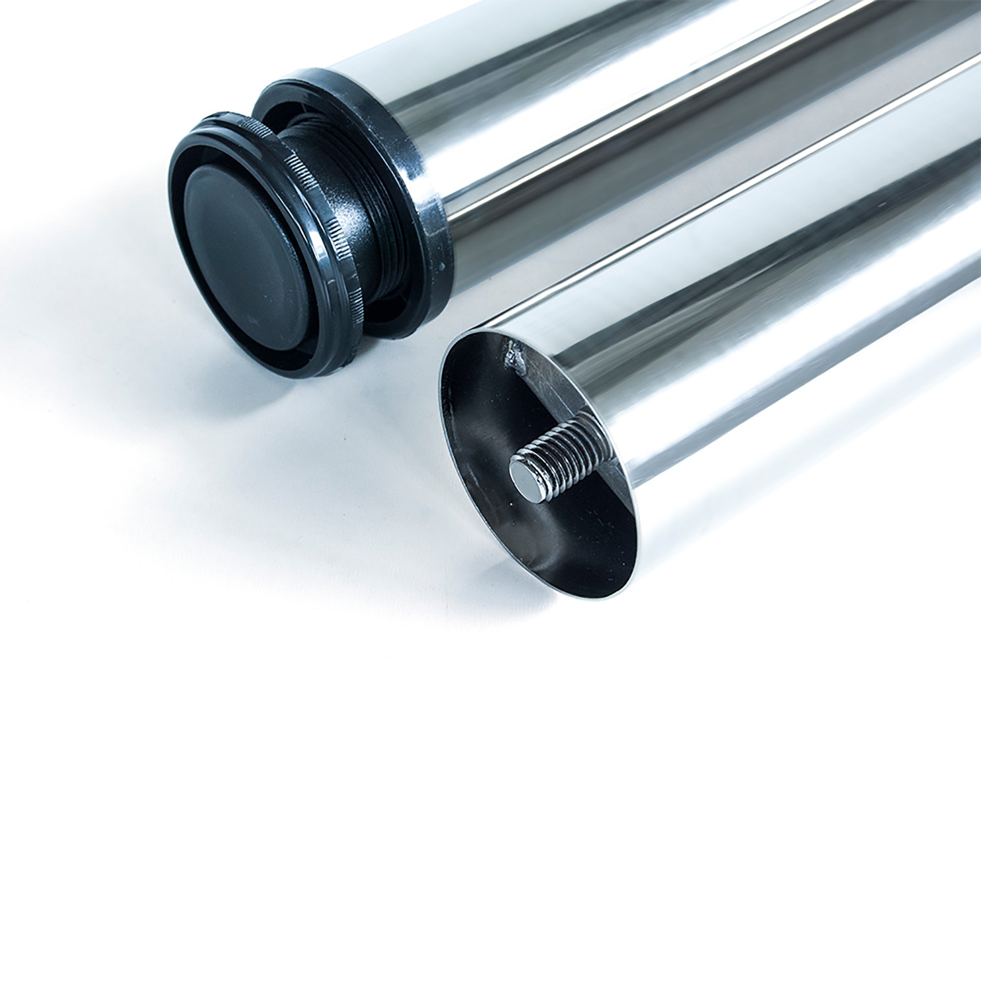 Kit 4 Gambe per Tavolo Regolabili Ø6x71/73 cm in Acciaio Cromato Emuca