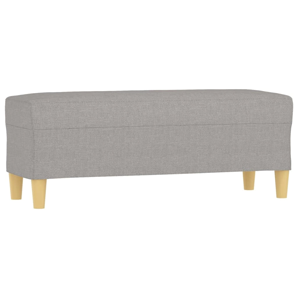 Panca/panca 100 x 35 x 41 cm tessuto grigio chiaro 02_0010651