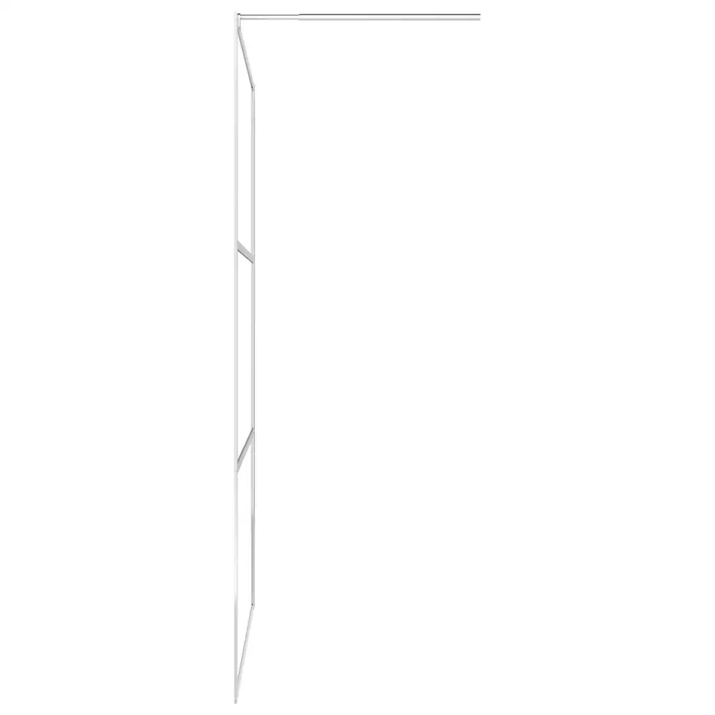 Parete per Doccia Walk-in in Vetro Trasparente ESG 140x195 cm 146639