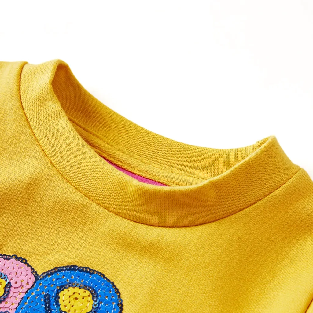 Felpa per Bambini Ocra Scuro 140 13603