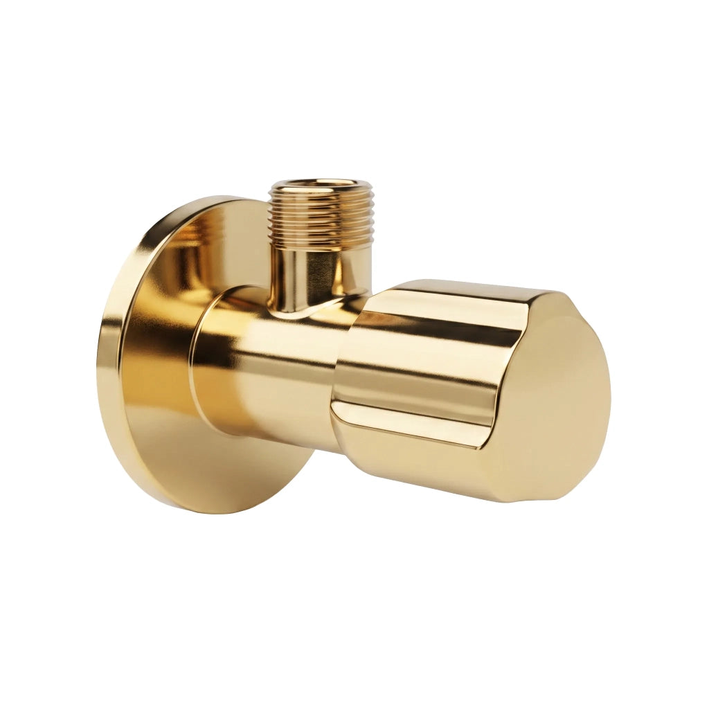 Valvola Ad Angolo 02 1/2" X 3/8" Gold