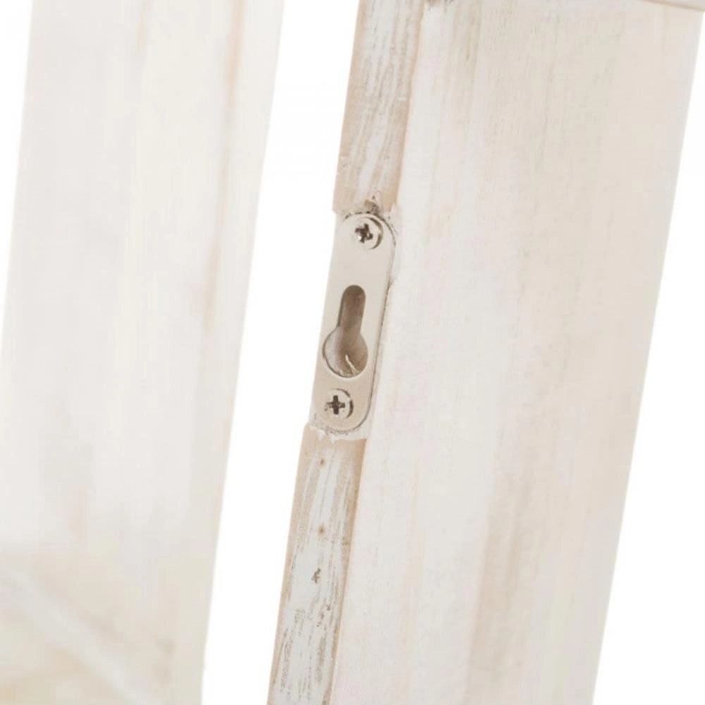Set 3 Mensole da Parete Moderne Design Cubo Mensola Scaffale in Legno MDF Bianco