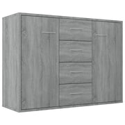 Buffet credenza cassettiera armadio mobile contenitore organizer cucina soggiorno salotto Sonoma 88 x 30 x 65 cm legno ingegnerizzato grigio 02_0036542