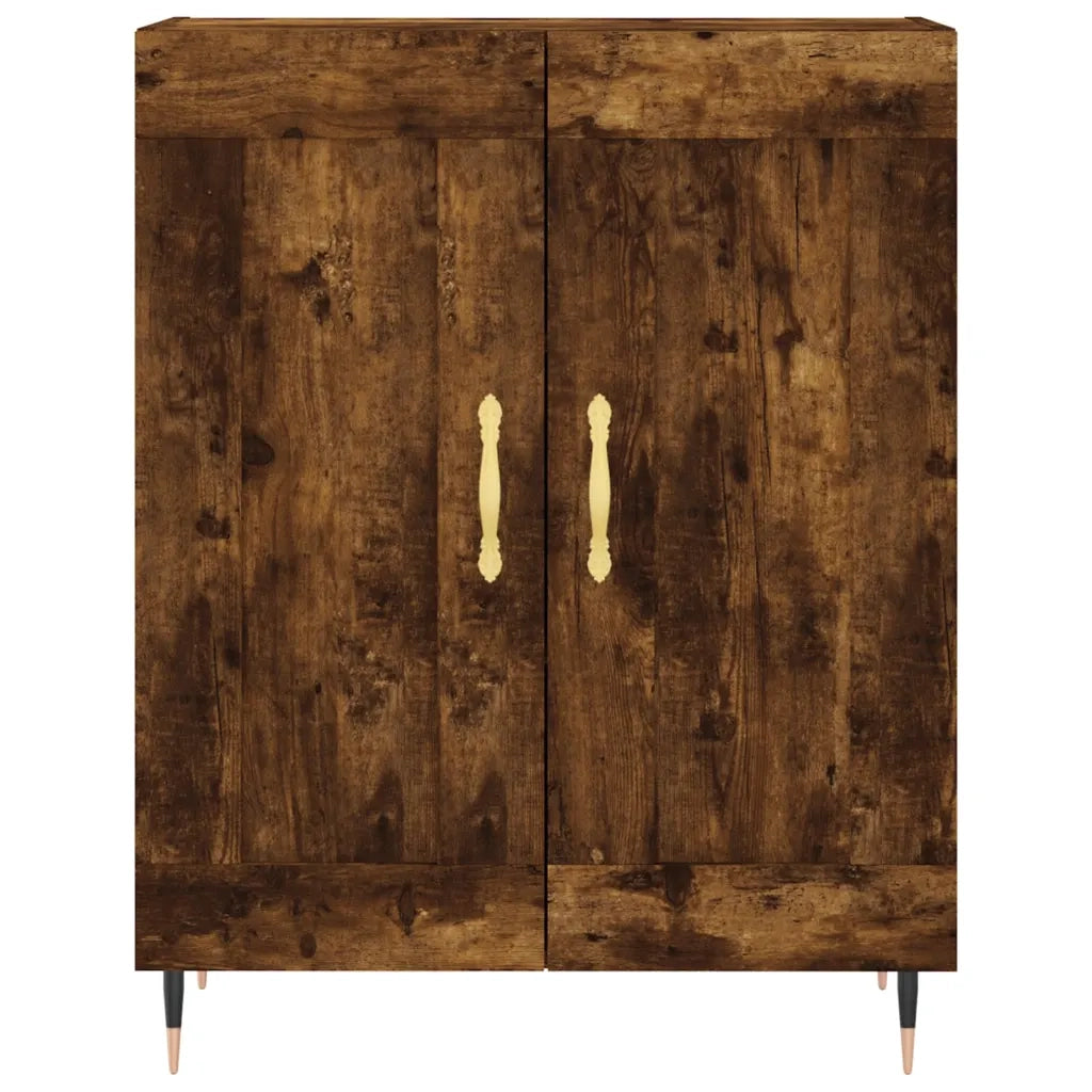 vidaXL Credenza Rovere Fumo  69,5x34x180 cm in Legno Multistrato
