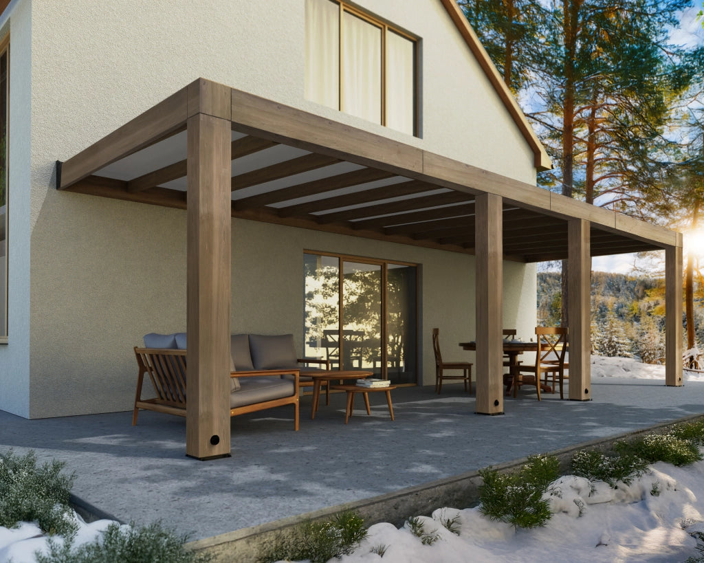 Pergola Helsinki 3X8.6 m Pergola in legno di cedro