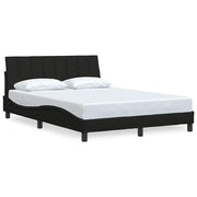 Letto matrimoniale | Letto per adulti | Giroletto senza Materasso Hanko Nero 140x200 cm in Tessuto
