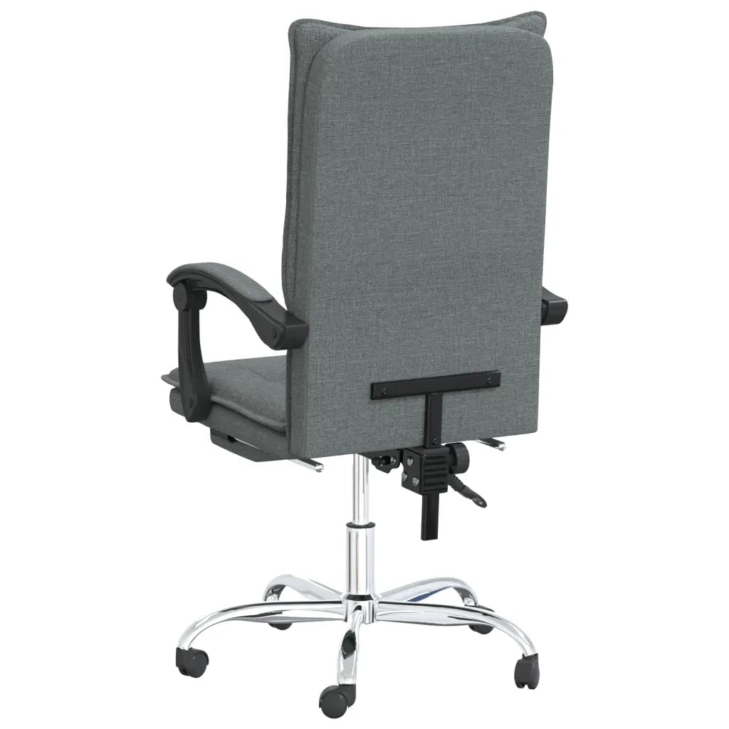 Sedia da Ufficio Reclinabile Grigio Scuro in Tessuto cod mxl 33489