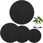 Pacchetto di 4 sottopiani in feltro rotondo per vasi e bicchieri, sottopiani in feltro rotondo 10/15/20/25 cm, sottopiani per fiori moderni, sottopiani da tavolo, sottopiani per piante assorbenti per vasi, bicchieri, piatti e vasi.