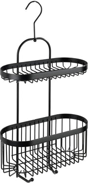 Douché conica - resistente alla ruggine - 1 pezzo - nero - acciaio - 26,5 x 47 x 12,5 cm