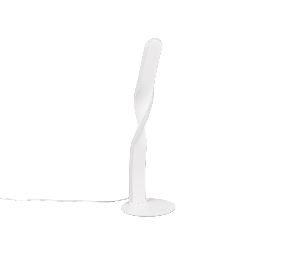 Lampada da tavolo LED, metallo, bianco, H 41 cm, Ginko
