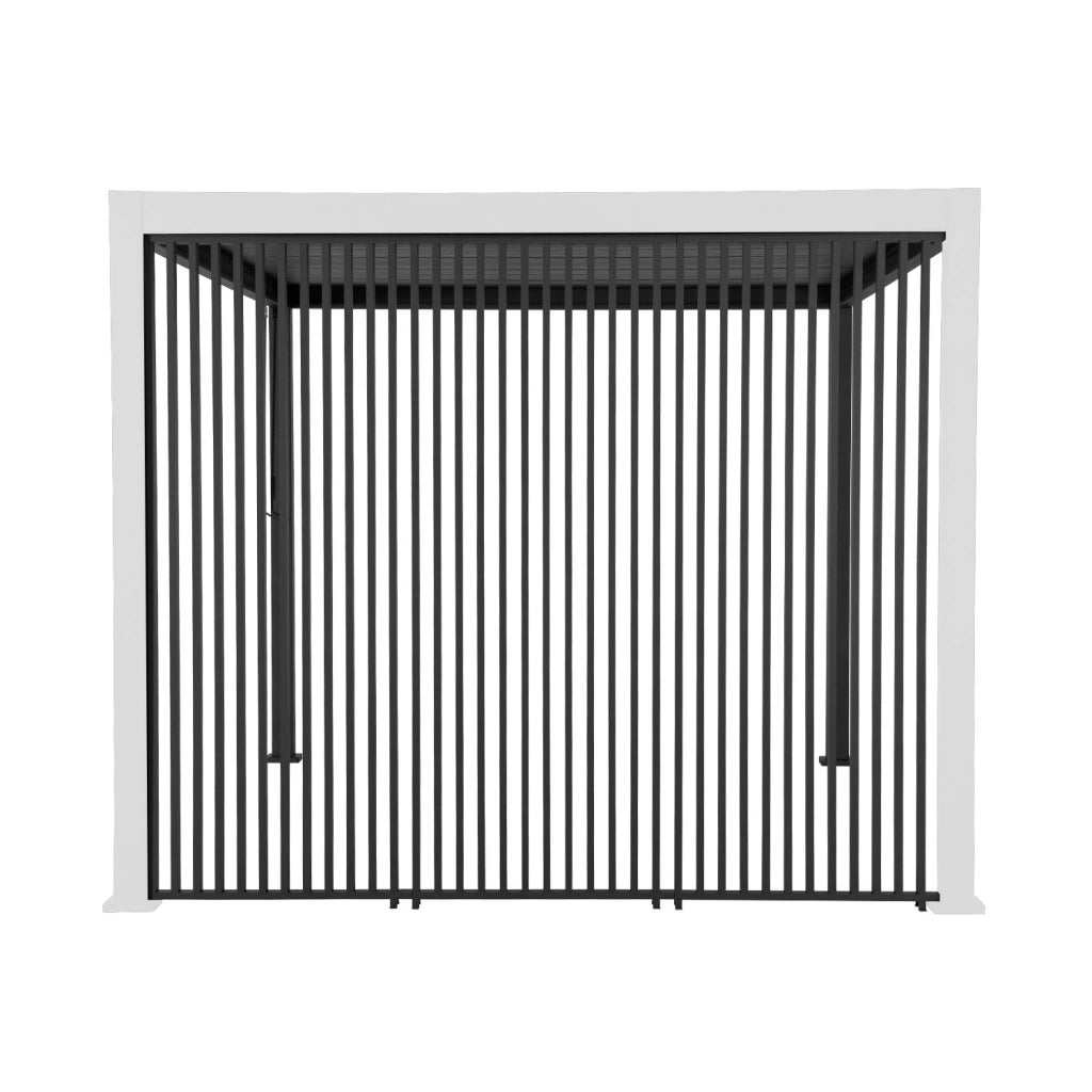 Set di 3 persiane verticali 1m pergola bioclimatica, antracite