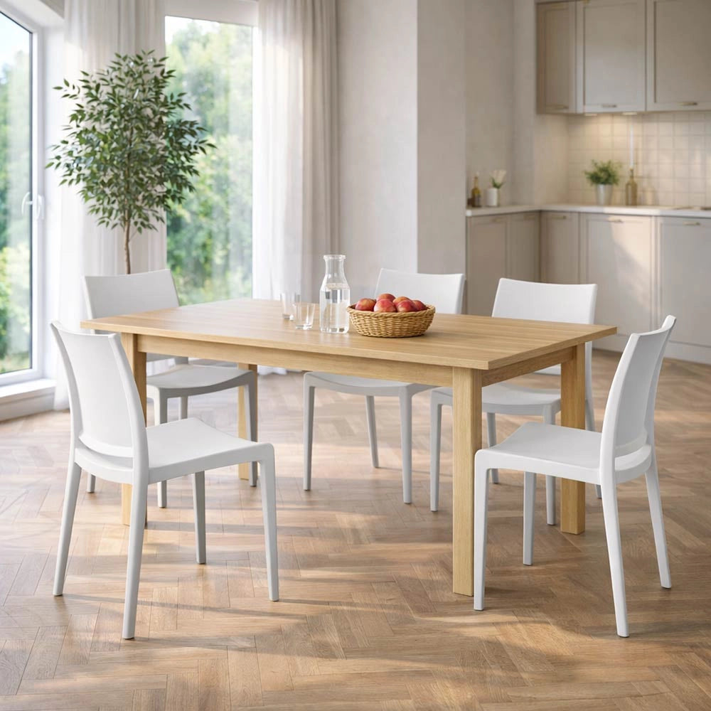 Sedia altea in plastica colore bianco modello confort