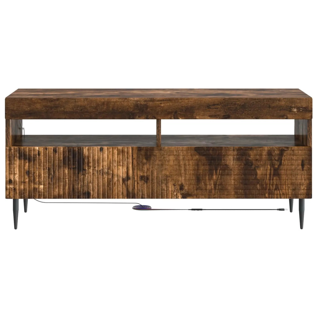 Mobile TV LED Rovere Fumo Legno ingegnerizzato 896990