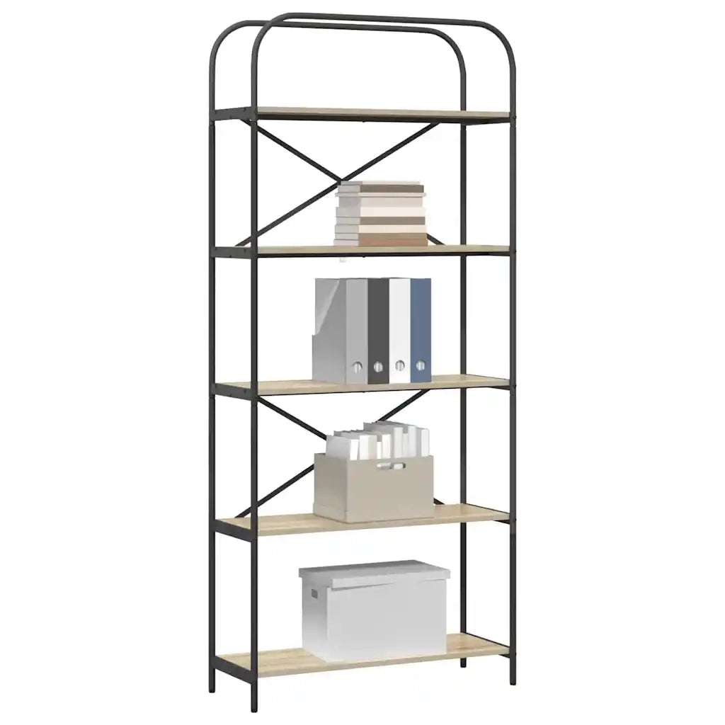 Libreria Rovere Sonoma 80 x 30 x 183 cm Legno multistrato 879834