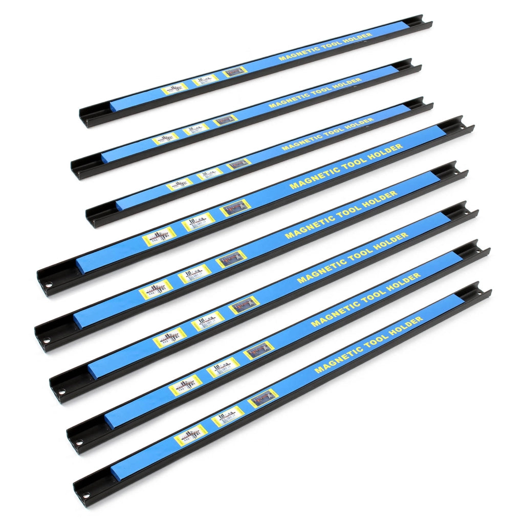 Set di barre magnetiche 8x61 cm Barra porta utensili a parete in acciaio per officina