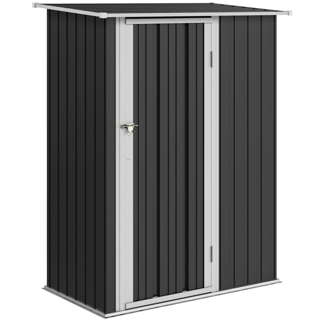 Capanno per attrezzi in metallo ¨C zephmum ¨C scuro 142x86x189 cm