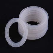 10 pezzi di sigillante in silicone 2 pollici di tri-clamp sigillante 1,5 mm 1 pezzo di anello di sigillatura 2 pezzi di anelli di sigillatura Sanitario beccuccio di silicone sigillante anello di sigillatura