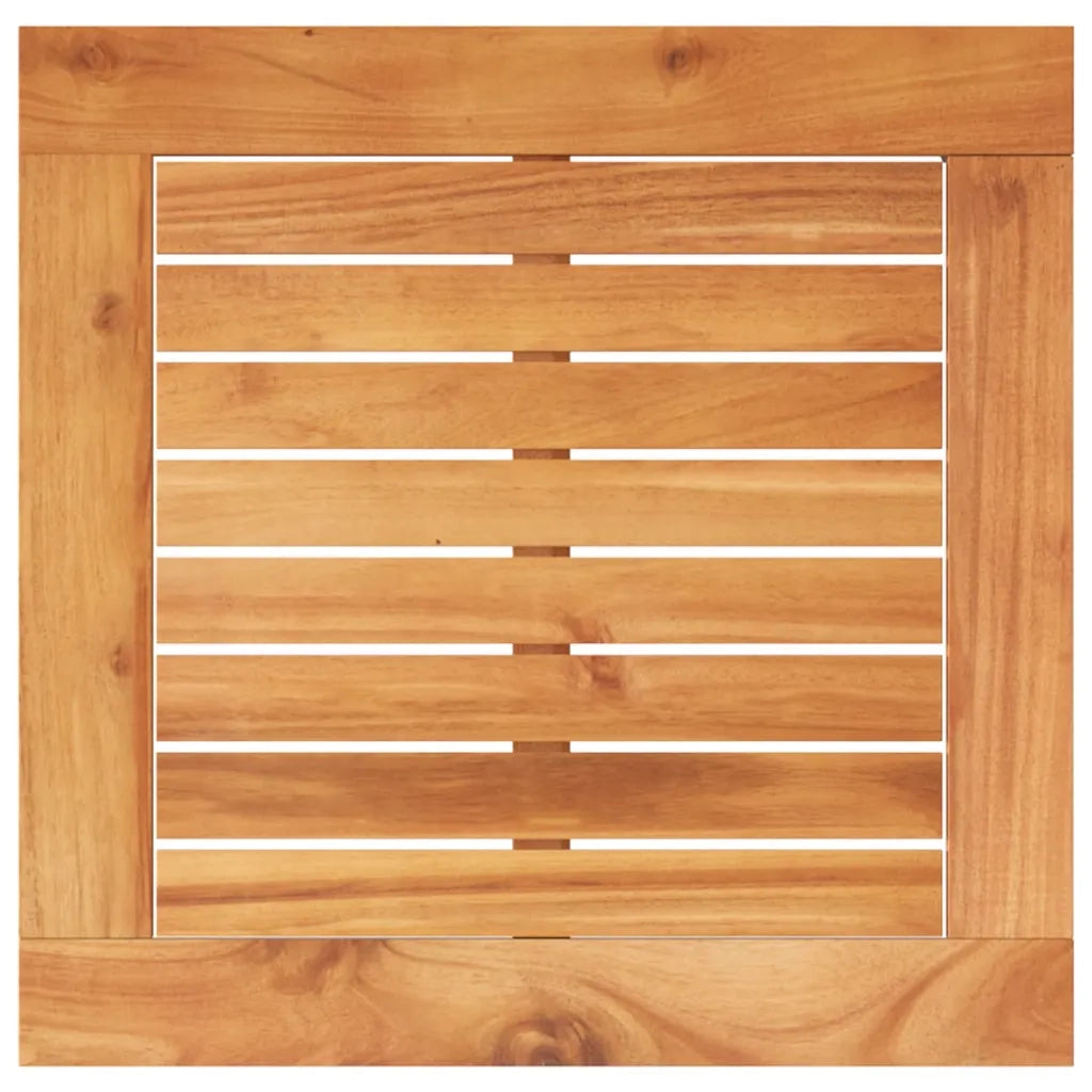 Set da Bistrot 3 pz | Set Salotto da Giardino Nero in Polyrattan e Legno Massello Acacia