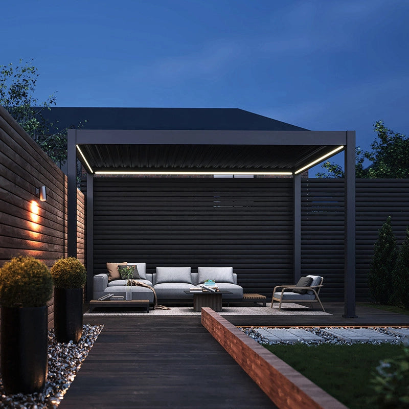 Kit LED pergola bioclimatica autoportante 3x4M