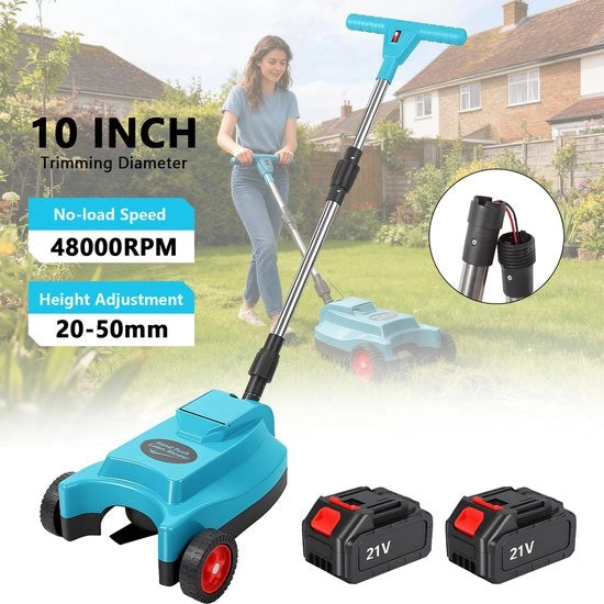 Tagliaerba a Batteria - 3 Velocità - Testa Regolabile - 18V Accu