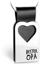Sleutelhanger con incisione in pelle - Regalo per nonno per compleanno - Miglior Nonno