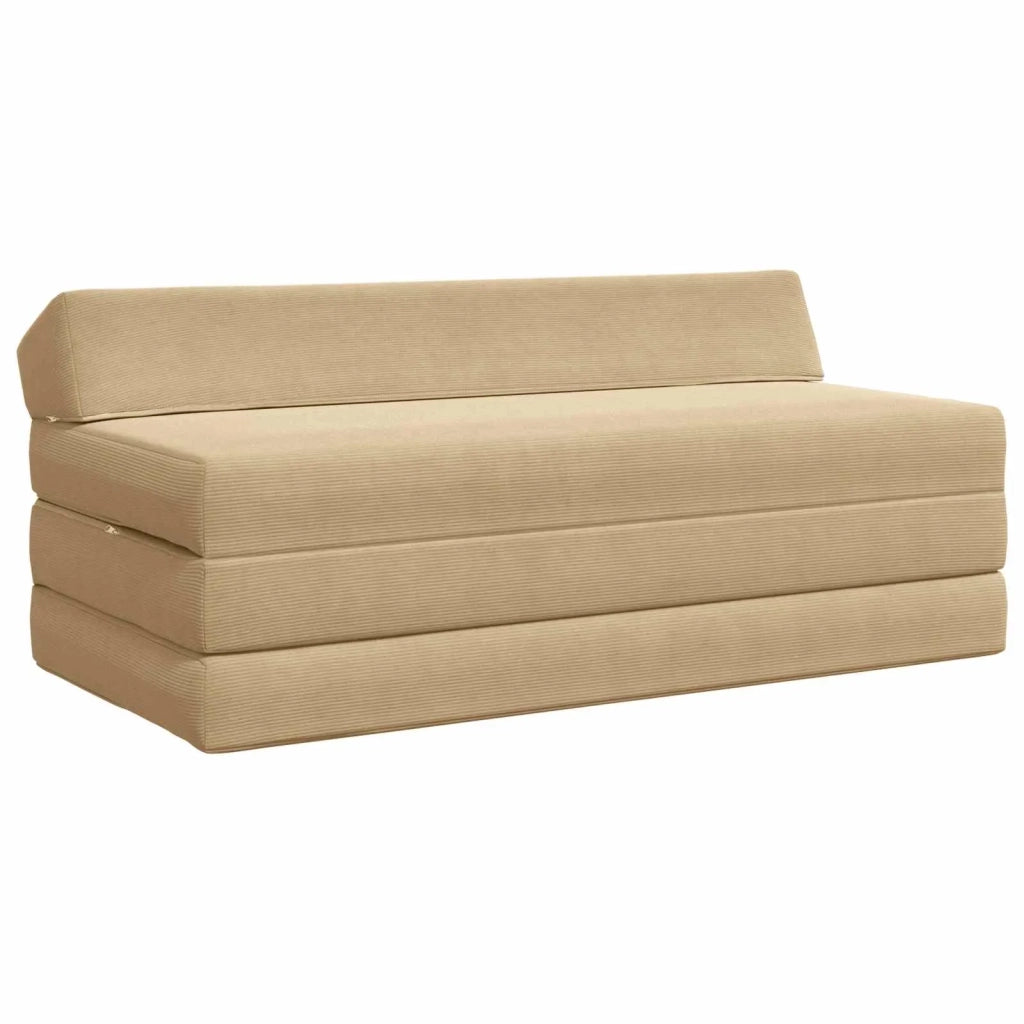 Divano Letto Pieghevole Verde Grigio 120 x 60 x 49 cm Tessuto 900049